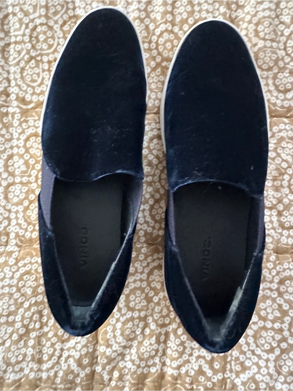 Vince Women’s Velvet  Slip-On Sneakers